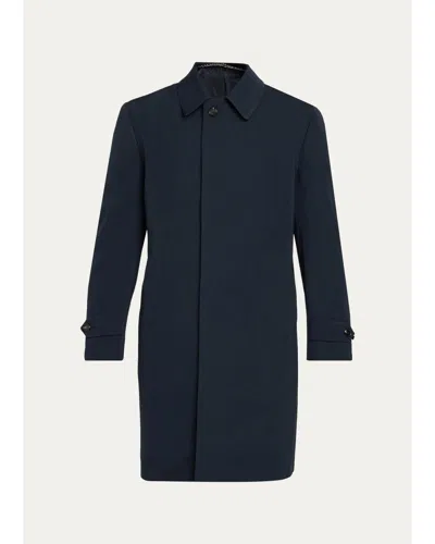 Cesare Attolini Men's Wool Sartorial Coat In Blue