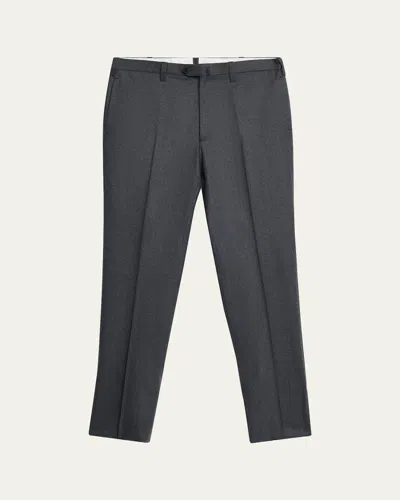 Cesare Attolini Men's Wool Slim-fit Trousers In Gray