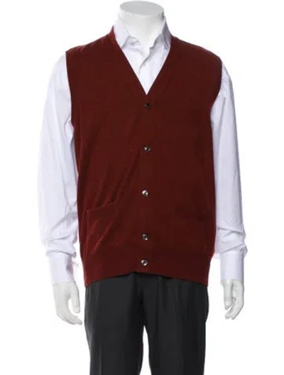 Pre-owned Cesare Attolini Napoli Cesare Attolini Cashmere Vest In Brown
