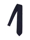 Cesare Attolini Polka Dot Tie In Blue