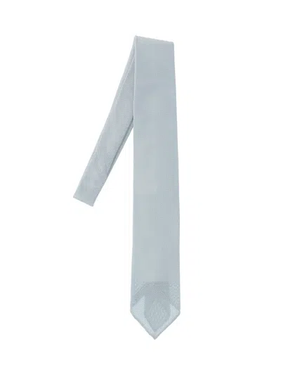 Cesare Attolini Silk Tie In Light Blue
