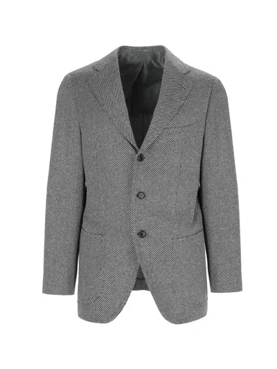 CESARE ATTOLINI SINGLE-BREASTED BLAZER