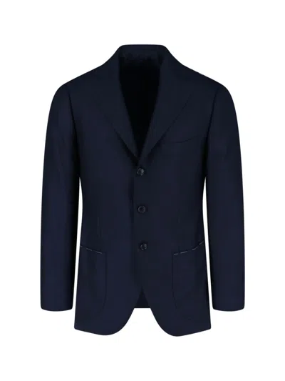 CESARE ATTOLINI SINGLE-BREASTED CASHMERE BLAZER