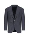 Cesare Attolini Single-breasted Virgin Wool Blazer In Blue