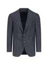 Cesare Attolini Single-breasted Virgin Wool Blazer In Gray