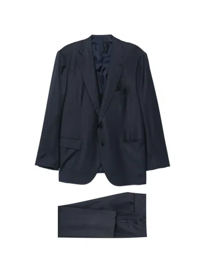 Cesare Attolini Single-breasted Suit In Blue