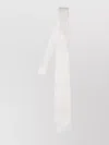 Cesare Attolini Slim Design Tie Textured Fabric Loop In White