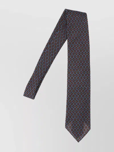 Cesare Attolini Slim Diamond Pattern Ties Collection In Multi