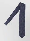 Cesare Attolini Slim Patterned Ties Pointed Tip In Blue