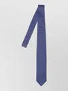 Cesare Attolini Slim Width Tie Traditional Shape Patterned Design In Blue
