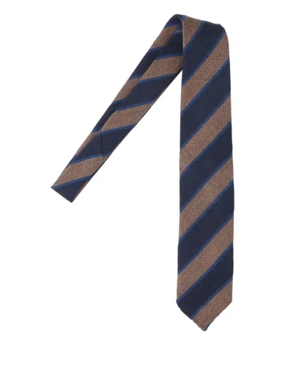 CESARE ATTOLINI STRIPED TIE