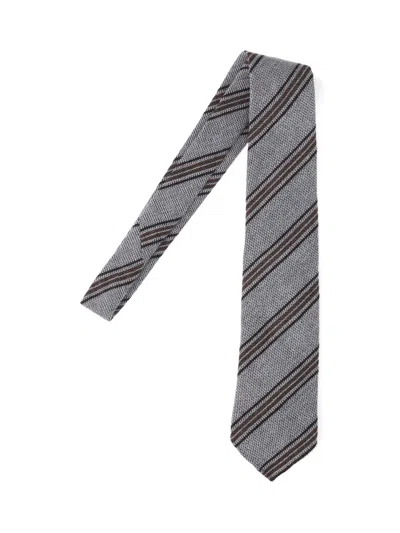 CESARE ATTOLINI STRIPED TIE