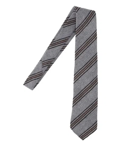 CESARE ATTOLINI STRIPED TIE