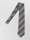 Cesare Attolini Textured Fabric Ties Diagonal Stripes In Gray