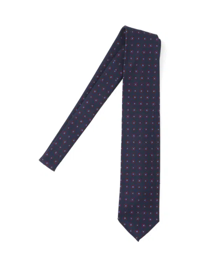 Cesare Attolini Wool Tie In Blue