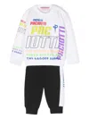 Cesare Paciotti 4us Logo-print Tracksuit Set In White