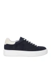 Cesare Paciotti 4us Man Sneakers Navy Blue Size 9 Leather