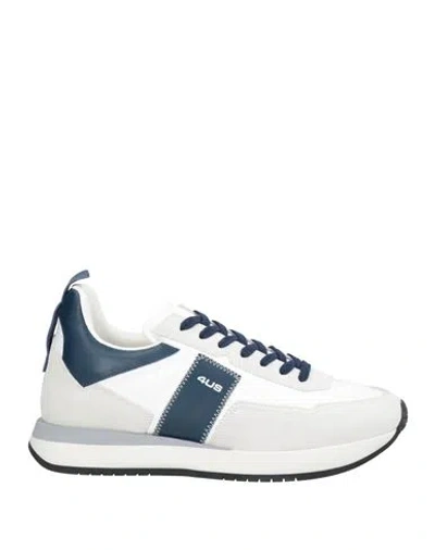 Cesare Paciotti 4us Man Sneakers White Size 11 Leather, Textile Fibers In White