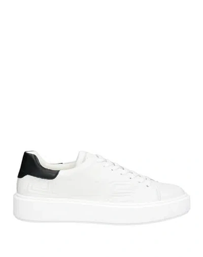 Cesare Paciotti 4us Man Sneakers White Size 9 Leather