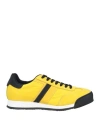 Cesare Paciotti 4us Paciotti 4us Man Sneakers Yellow Size 8 Leather, Textile Fibers