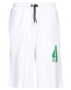 Cesare Paciotti 4us Paciotti 4us Man Shorts & Bermuda Shorts White Size M Cotton