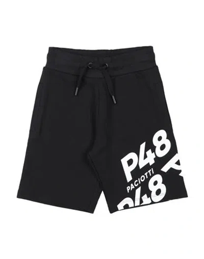 Cesare Paciotti 4us Babies'  Toddler Boy Shorts & Bermuda Shorts Black Size 6 Cotton