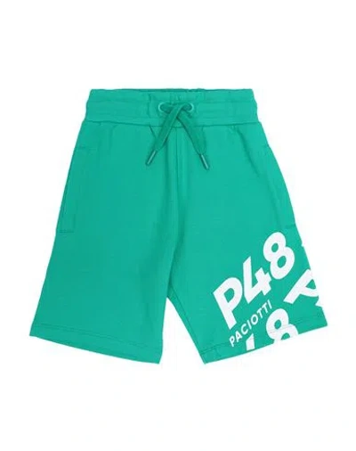Cesare Paciotti 4us Babies'  Toddler Boy Shorts & Bermuda Shorts Green Size 6 Cotton