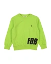 Cesare Paciotti 4us Babies'  Toddler Boy Sweatshirt Acid Green Size 4 Cotton, Polyester