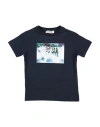 Cesare Paciotti 4us Babies'  Toddler Boy T-shirt Midnight Blue Size 6 Cotton