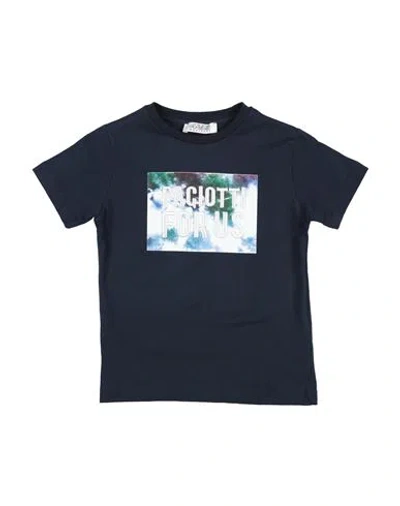 Cesare Paciotti 4us Babies'  Toddler Boy T-shirt Midnight Blue Size 6 Cotton