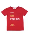 Cesare Paciotti 4us Toddler Boy T-shirt Red Size 4 Cotton In Red