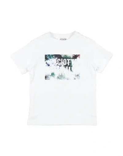 Cesare Paciotti 4us Babies'  Toddler Boy T-shirt White Size 4 Cotton
