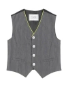 Cesare Paciotti 4us Paciotti 4us Toddler Boy Tailored Vest Lead Size 4 Cotton, Polyester, Elastane In Grey