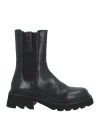Cesare Paciotti 4us Woman Ankle Boots Black Size 10 Leather In Black