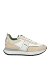 Cesare Paciotti 4us Paciotti 4us Woman Sneakers Beige Size 8 Leather, Textile Fibers In Beige