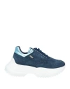 Cesare Paciotti 4us Woman Sneakers Navy Size 7 Leather In Navy