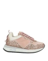 Cesare Paciotti 4us Paciotti 4us Woman Sneakers Pink Size 8 Leather, Textile Fibers