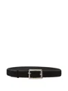Cesare Paciotti Buckle Leather Belt In Black