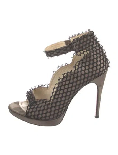 Pre-owned Cesare Paciotti Lace Pattern Pumps In Multicolor