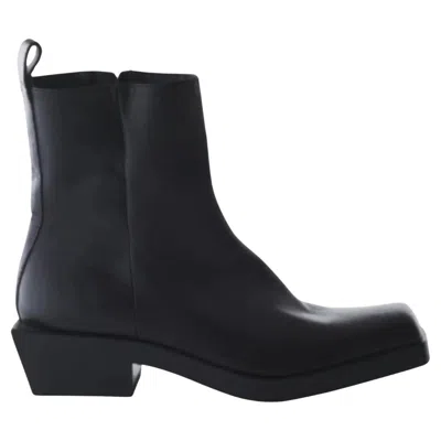 Pre-owned Cesare Paciotti Leather Ankle Boots - '20s In Black