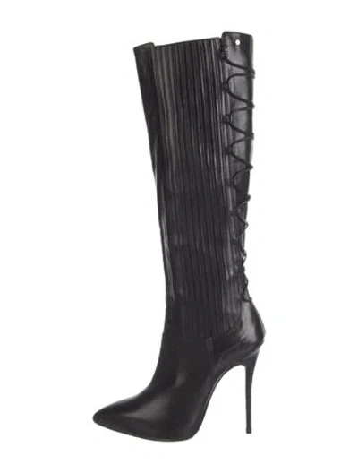 Pre-owned Cesare Paciotti Leather Boots In Black
