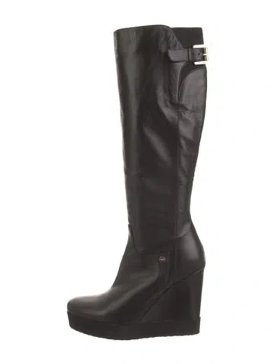 Pre-owned Cesare Paciotti Leather Boots In Black