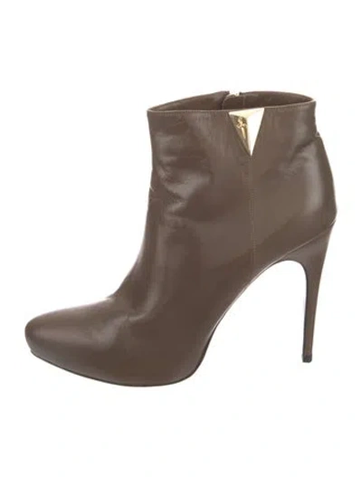 Pre-owned Cesare Paciotti Leather Boots In Brown