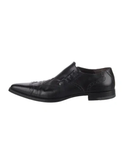 Pre-owned Cesare Paciotti Leather Brogues In Black