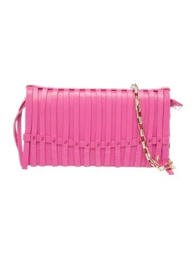 Pre-owned Cesare Paciotti Leather Clutch In Pink