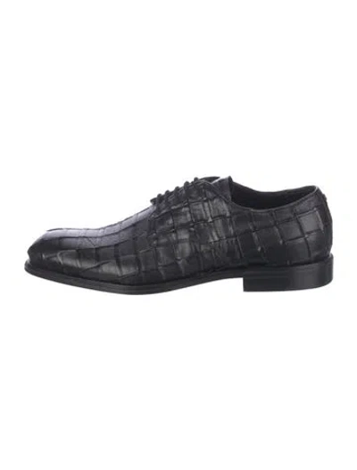 Pre-owned Cesare Paciotti Leather Derby Shoes In Black