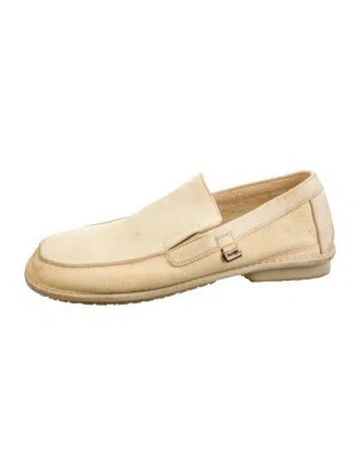 Pre-owned Cesare Paciotti Leather Loafers In Gold