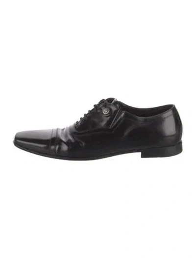 Pre-owned Cesare Paciotti Leather Oxfords In Black