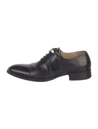 Pre-owned Cesare Paciotti Leather Oxfords In Black