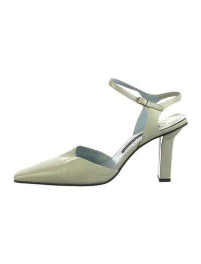 Pre-owned Cesare Paciotti Leather Pumps In Green